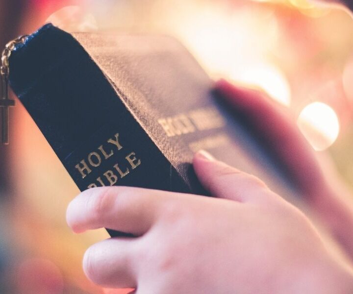 Bible in hands