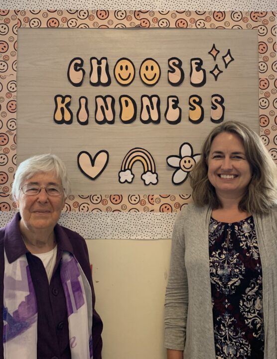 Sr Louise Kearns and Michelle Persson Reilly (executive director) - julie family learning program