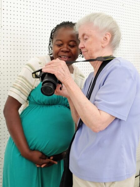 Border Delight with the photo Sr. Jon Julie Sullivan and Congalese woman 765x1024