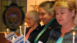 Sr. Kay with Notre Dame Associates Chenna Bonequi and Anne Hannigan
