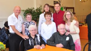 Sr. Barbara with friends at her 60th Jubilee celebration in 2012.