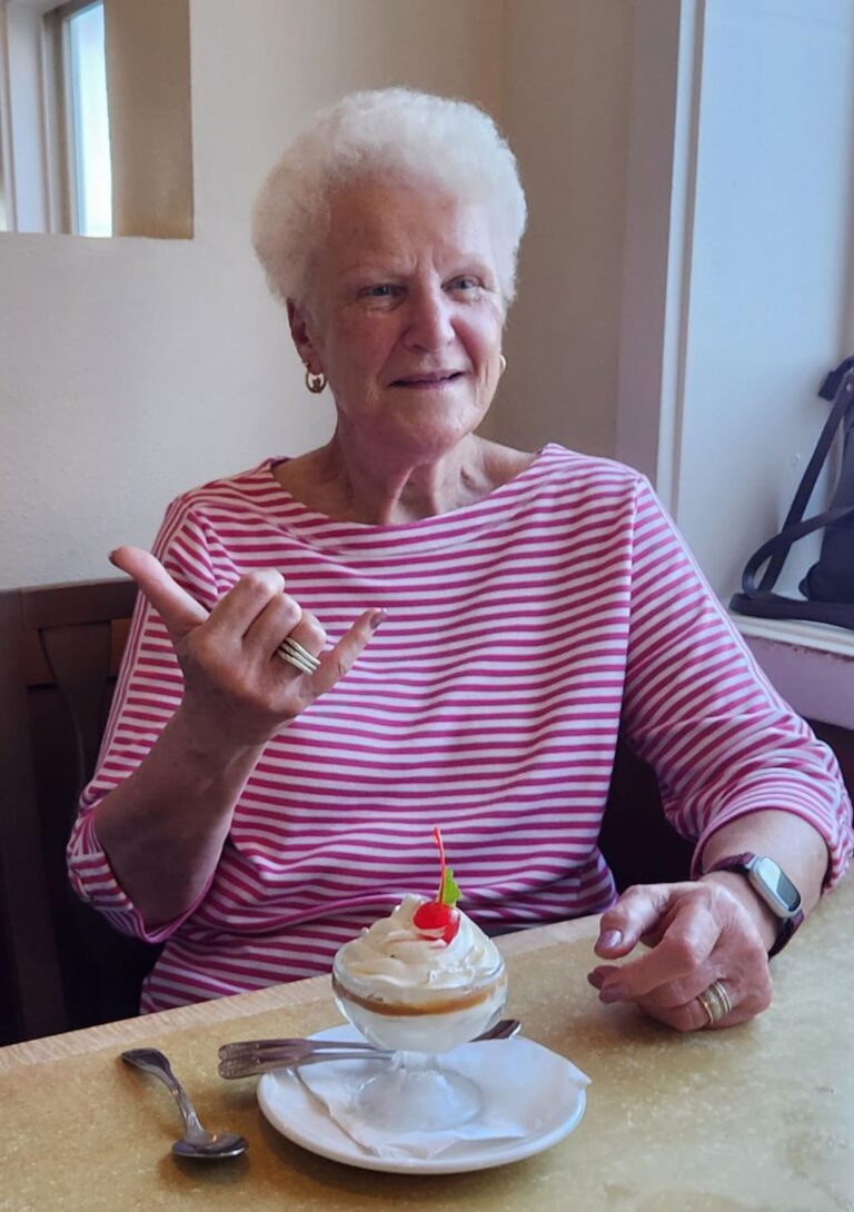 Lederer Sister Margaret 2023 Hawaiian hand sign for hello Lederer Sister Margaret 2023 Hawaiian hand sign for hello