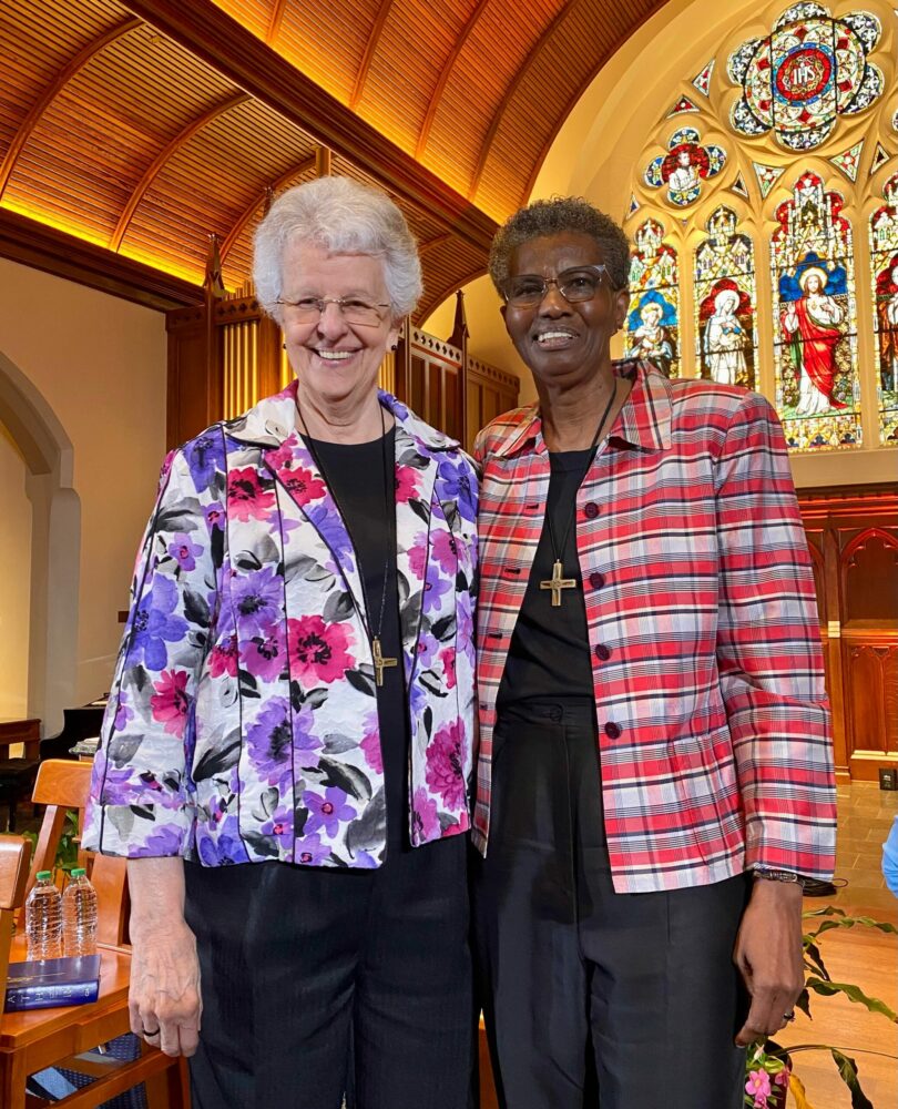 Sister Patty Chappell, pictured with Sister Anne-Louise Nadeau.