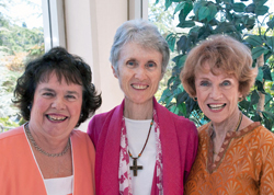Sister Marilyn Smith, SNDdeN, with her sisters in 2010.
