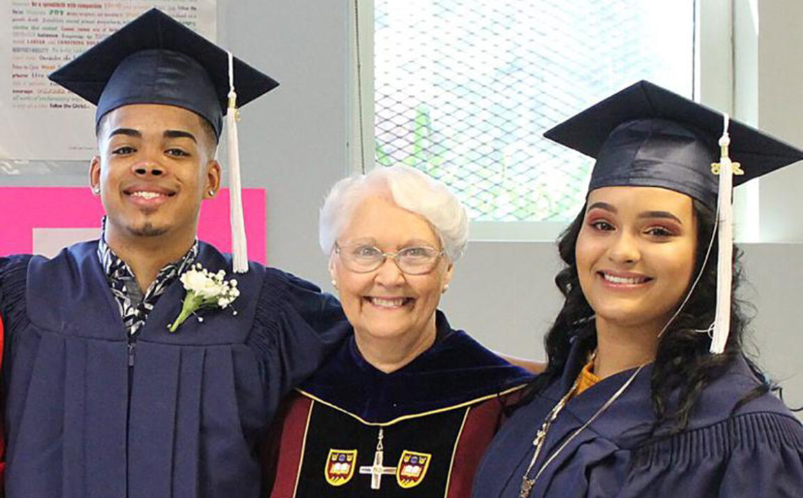Sister Mary Alice Gilfeather Notre Dame Cristo Rey Graduates