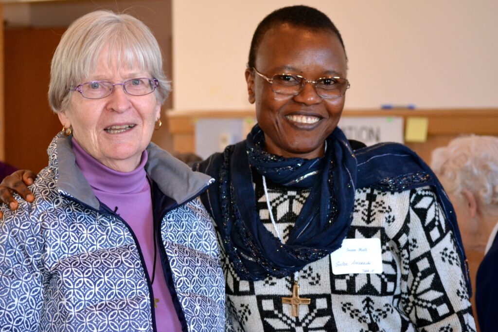Sister Maureen Griffin pictured with and Sister Amarachi Ezeonu from Nigeria