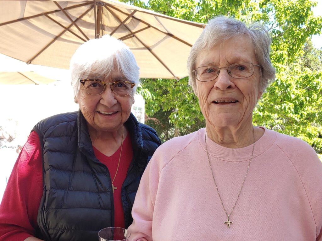 Good friends, Sisters Natalia Carrasco and Julie Marie Thorpe, SNDdeN.