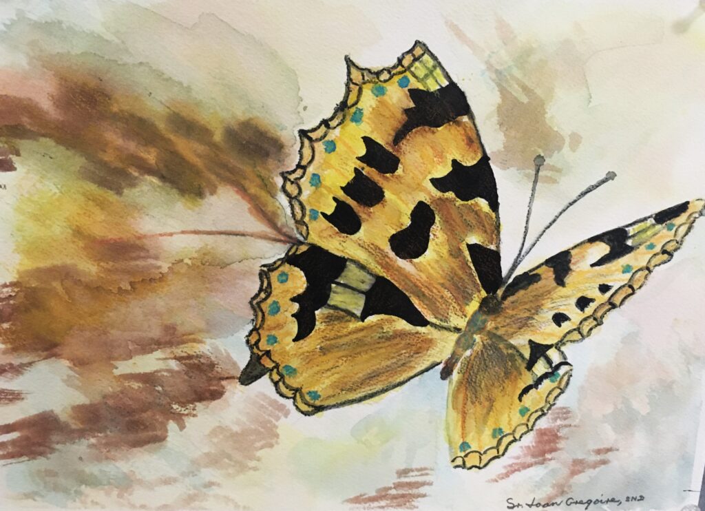 In addition to being a musician, Sister Joan is a visual artist