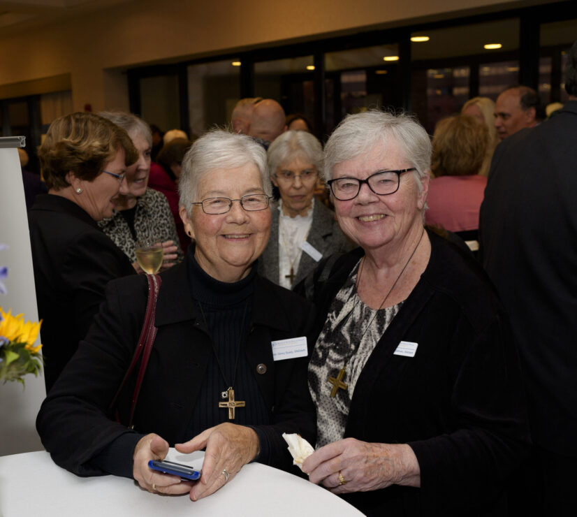 Gala Sisters Ginny Scally Kathleen Gallivan Lobby