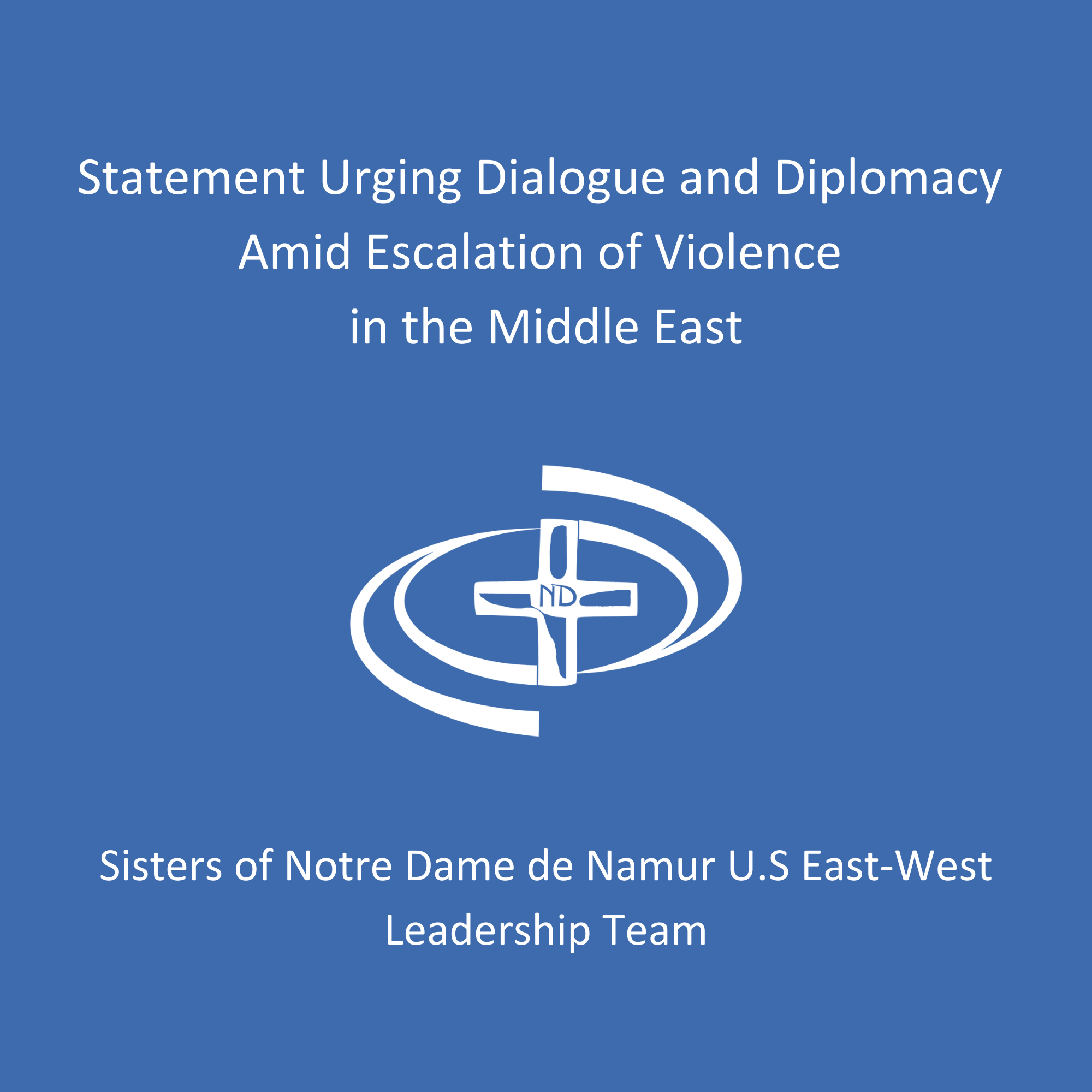 Statement Urging Dialogue and Diplomacy Amid Escalation of Violence in ...