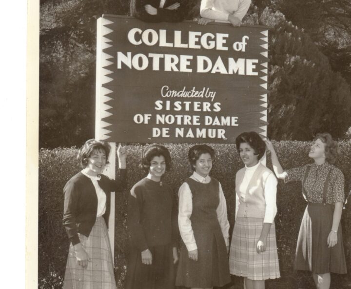 CND Students at college entrance 1950s 60s AV PH 1950s