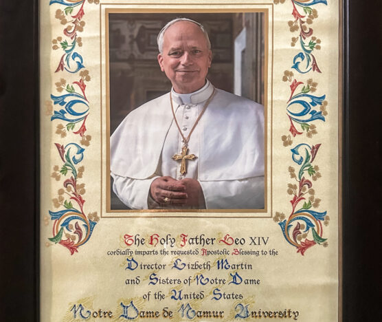 Apastolic Blessing 175 NDU Plaque