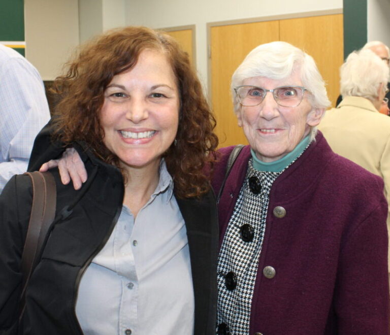NDA alumna Andrea Salvidio Brewster '85 w Sister Ann Morrison NDA alumna Andrea Salvidio Brewster '85 w Sister Ann Morrison