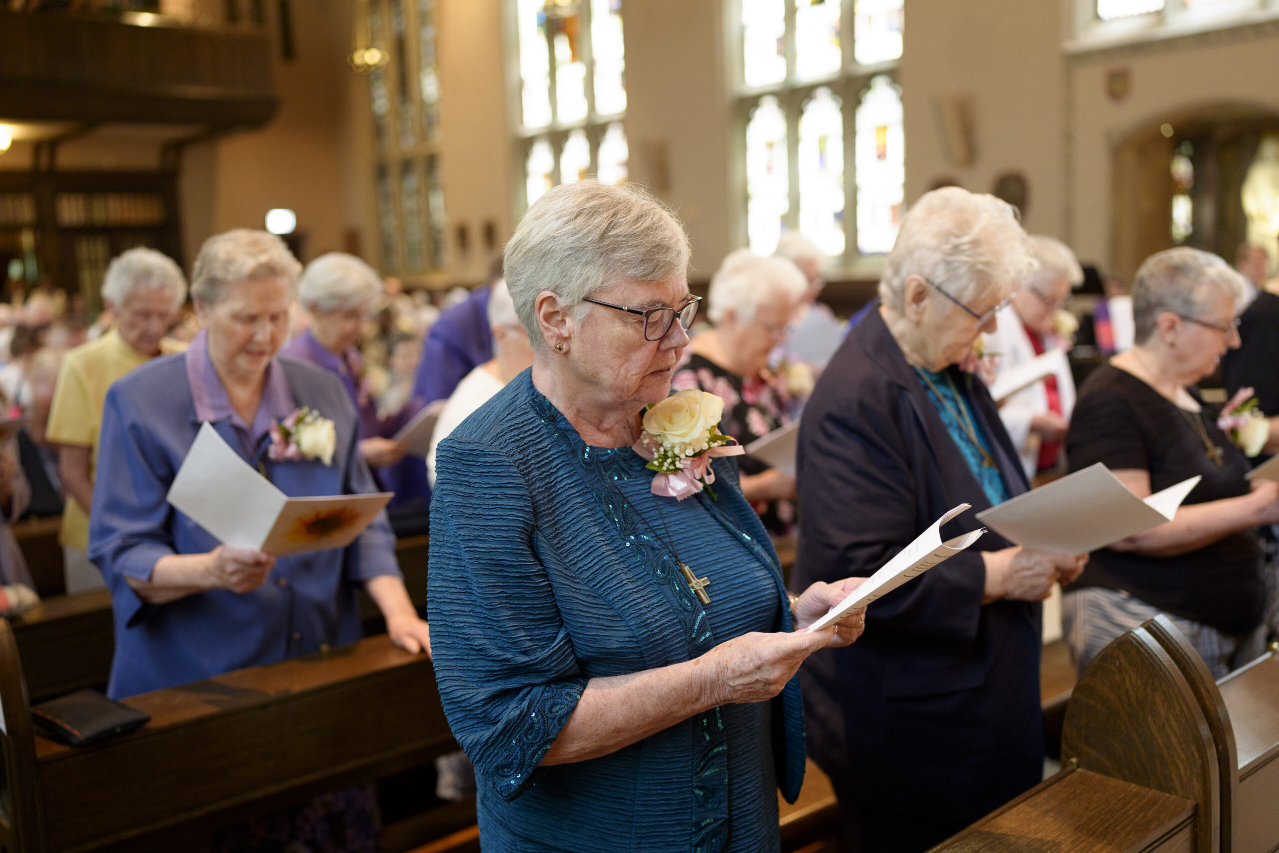 Jubilarians Praying