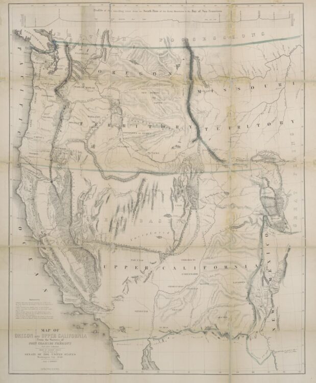 Map of Oregon and California Territory 1846