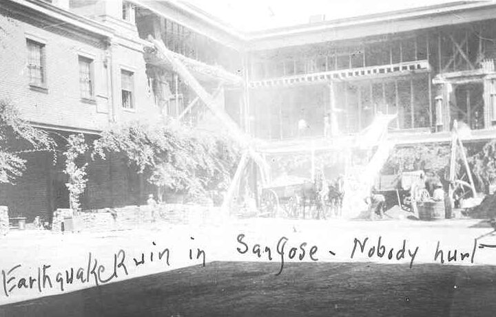 Calif San Jose Earthquake history 3 Nobody Hurt
