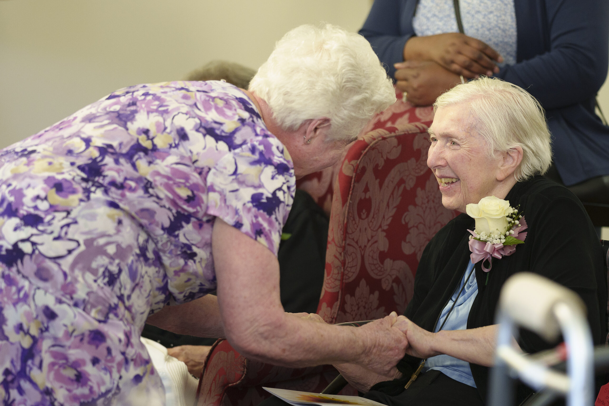 Sister Barbara Metz and Ellen Glavin