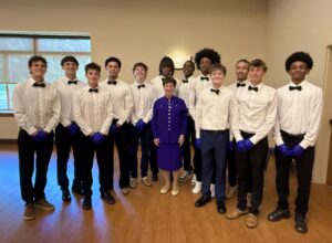 Sister Peggy and students from HSWindsor Jubilee 2026