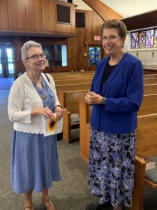 Sisters Roberta Rzeznik and Pat Obrien chatting Windsor Jubilee 2026