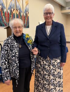 Toomey Sr Maureen 2026 Jubilarian and Sister Mary Johnson