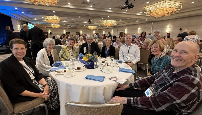 table of attendees at California 175th Anniversary Luncheon